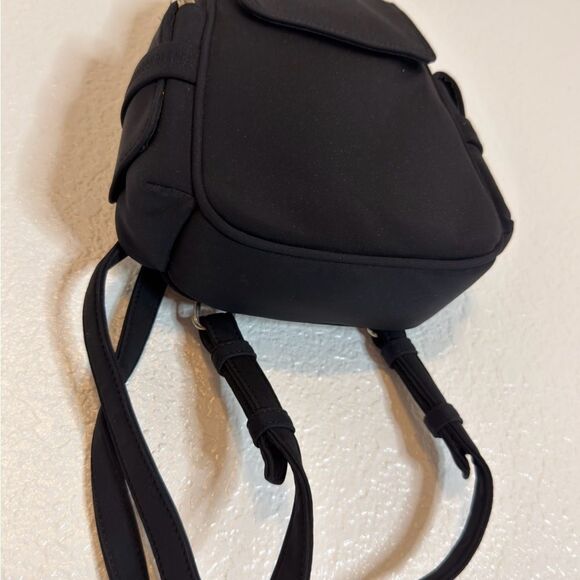 New 90s vintage Black nylon Y2K Mini Backpack display picture 1